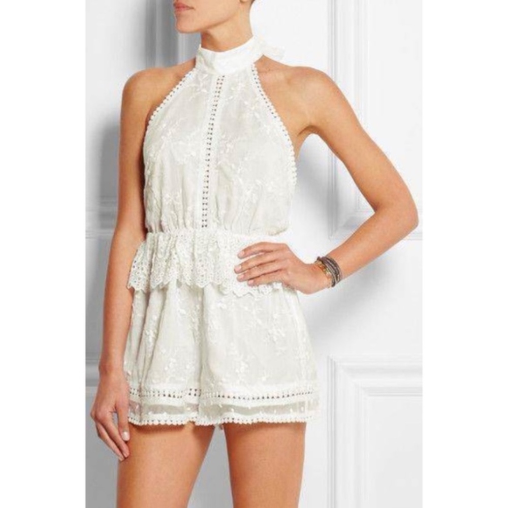 Zimmermann Isadora Admire Silk Romper Playsuit 1